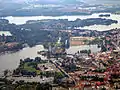 Vue aérienne de Schwerin.