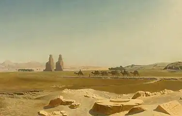 Étude pour La Plaine de Thèbes en Haute-Égypte.