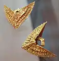Java Central. Paire de boucles d'oreilles en or à la cire perdue, Xe – XIIIe siècle