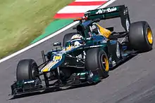 Photographie de Giedo Van der Garde lors de la première session d'essais libres du du Grand Prix