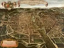 Plan de Paris, premier tiers du XVIIe siècle, Jean-Marie Tamburini, huile sur toile, musée Carnavalet