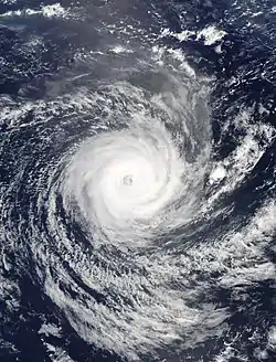 Image satellite de Gita à son apex le 14 février 2018.