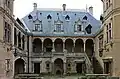 La cour intérieure du château