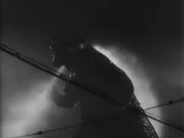 Godzilla utilise son souffle atomique.