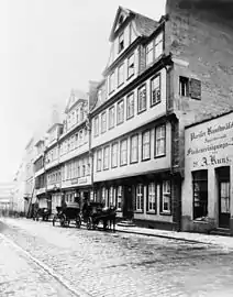 Le Goethe-Haus au milieu du XIXe&nbsp;siècle.