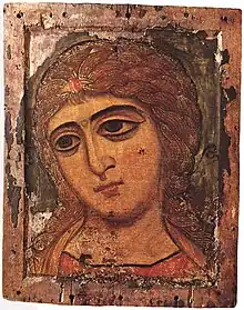 L'Ange aux cheveux d'or ou Archange Gabriel, Novgorod (XIIe siècle)