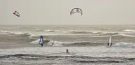 Session en décembre, vent d'ouest.
