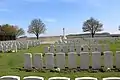 Le cimetière militaire.