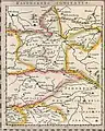 Carte du comté de Ravensberg du XVIIe&nbsp;siècle.