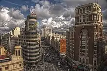 Vue de l'avenue depuis Callao