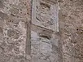 Écu de Juan José d'Autriche (au-dessus) et celui des Álvarez de Tolède