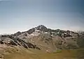 Le Grand Rochebrune (3&nbsp;325&nbsp;m) depuis le Petit Rochebrune