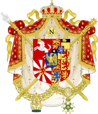 Armoiries de Jérôme Bonaparte, roi de Westphalie.