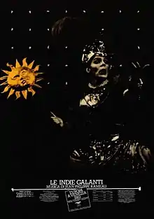 Gregory Reinhart affiche Les Indes Galantes Venise 1983