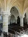 Vue par la 2e&nbsp;grande arcade du sud.