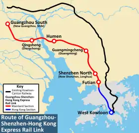Voir la carte de la ligne.