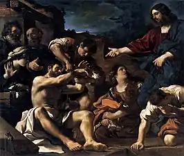 La Résurrection de LazareLe Guerchin, vers 1619