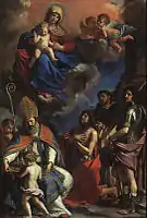 Vierge à l’Enfant avec saints patrons de la Ville de Modène du Guercino.