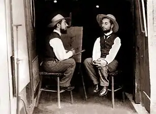 Maurice GuibertToulouse-Lautrecvu par lui-mêmevers 1890