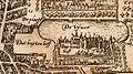 Carte du site à la fin du XVIIe&nbsp;siècle.
