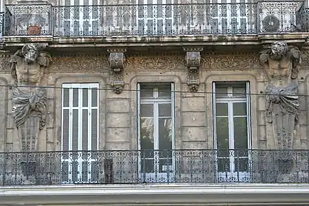 Atlantes, Marseille, no 104 de la Canebière.
