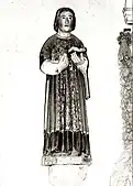 Église Notre-Dame : statue de saint Étienne (XVIIe&nbsp;siècle).