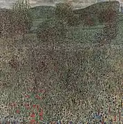 Champs fleurissant (1909), huile sur toile (100,5&nbsp;×&nbsp;100,5&nbsp;cm), musée d'art de Carnegie de Pittsburgh.