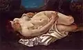 Gustave Courbet : Femme couchée (1865-1866), achetée à la galerie Gustav Knauer de Berlin par Koehler en 1908, actuellement au musée de l'Ermitage