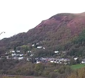 Vue de l'extrémité orientale de Garth Mountain.