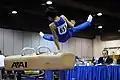 Gymnastique artistique masculine.saute sur table
