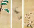 Sakai Hōitsu (1761-1828), Neige, Lune et Fleurs.