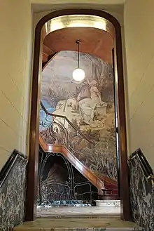 Hôtel Hannon (peintures de Paul Albert Baudouin).