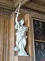 Détail d'unbe des statues