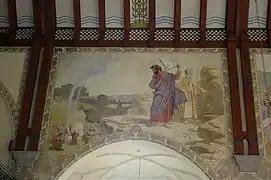 Peinture murale dans la Hörnefors kyrka (sv)