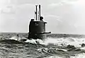 Le HMS Sjöormen en route en 1968