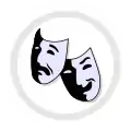Masques symbolisant la tristesse (tragédie) et la joie (comédie).