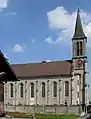 L'église, côté sud-ouest.