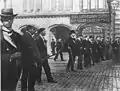 La Garde blanche à Siltasaari lors des émeutes de Hakaniemi en août 1906.