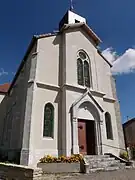 Façade sud de l'église Sainte-Gontrude.