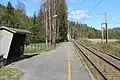 L'ancienne halte ferroviaire de Hallenskog