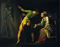 Nicolai Abraham Abildgaard, Hamlet et sa mère, v.1778, huile sur toile, 50,5&nbsp;x 64&nbsp;cm.