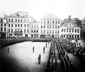 Appel du 75e régiment d'infanterie (de) à Brême, 1891.