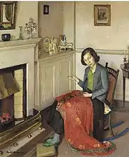 Le Châle de soie rouge, Harold Harvey (artist)&nbsp;(en), 1932