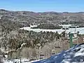 Vue en haut du mont Avalanche.