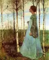 Le Printemps (1897), huile sur toile, 175 x 150&nbsp;cm, Worpswede, Haus im Schluh