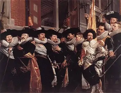 Officiers de la garde civique de St Adrien, 1630Musée Frans Hals