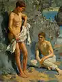 After the bath, 1921 (circa), Collection particulière