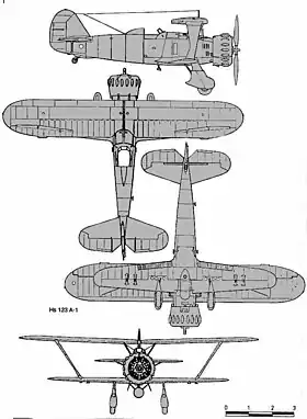vue en plan de l’avion