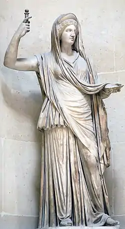 Héra Campana. Marbre, copie romaine d'un original hellénistique, IIe siècle (?), Musée du Louvre.