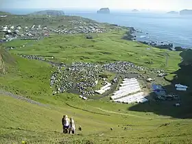 Festival de Þjóðhátíð durant la Fête des commerçants.